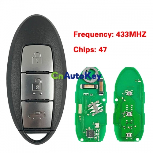 CN027042 3 buttons remote car key 433mhz FCF7952 for 2016 Nissan new Bluebirds New Sylphy