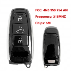 CN008018 Original OEM Smart Remote Key Control Car Fob 3 Button For Audi A5 A6 A7 Q8 2019 2020 2021 315MHz Keyless Go FCCID 4N0 959 754 AN