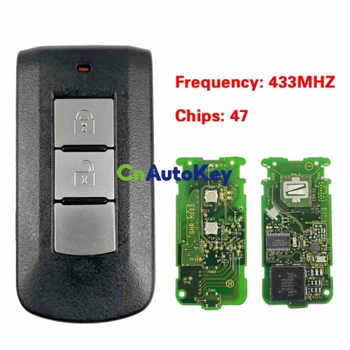 CN011011 For Mitsubishi L200, Montero 2015+ Smart Key, 2Buttons, GHR-M004 HITAG3 NCF2952X Chip, 433MHz 8637B107 Keyless Go