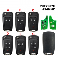 CN014058 2011-2016 Chevrolet Cruze Entry Remote Flip Key Fob 434MHZ(FCC OHT01060512, PN 13504199, 13500221 PCF7937E Chip