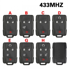 CN019029 2015 - 2023 Chevrolet GMC Keyless Entry 2/3/4/5/6B Remote Key 434MHZ FCC: 22881479/84209237/13577765/84209236/13580079/13580080/32337200