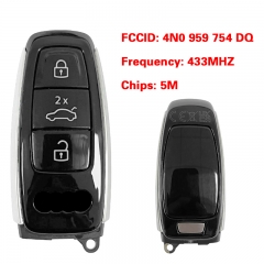 CN008108 MLB Original 3 buttons 433 MHz 5M Chip For Audi A8 2017-2021 Smart key Remote FCC ID 4N0 959 754 DQ Keyless Go