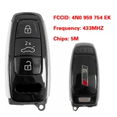 CN008123 MLB Original 3 Button Audi RS 433 MHz 5M Chip for Audi A8 2017-2021 Smart Key Remote Control FCC ID 4N0 959 754 EK Keyless Go