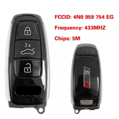 CN008117 MLB Original 3 Button Audi RS 433 MHz 5M Chip for Audi A8 2017-2021 Smart Key Remote Control FCC ID 4N0 959 754 EG Keyless Go