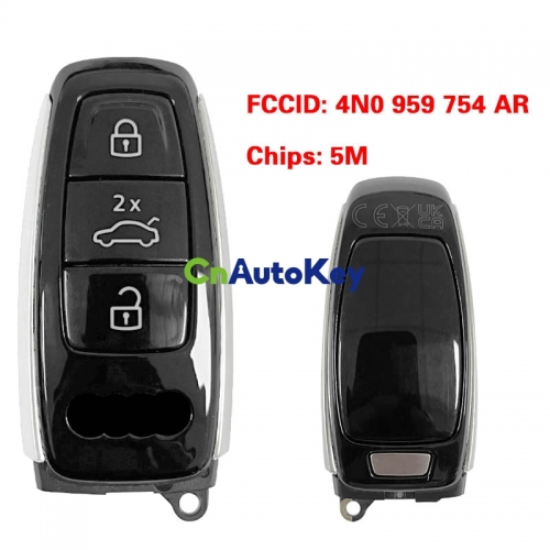 CN008137 MLB Original 3 Button 5M Chip for Audi A8 2017-2021 Smart Key Remote Control FCC ID 4N0 959 754 AR Keyless Go