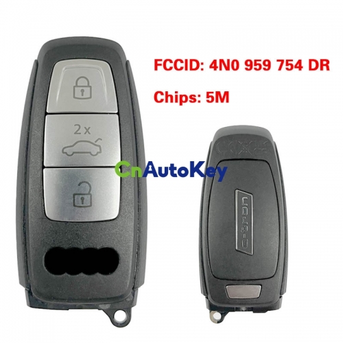 CN008129 MLB Original 3 Button Audi E-tron 5M Chip for Audi A8 2017-2021 Smart Key Remote Control FCC ID 4N0 959 754 DR Keyless Go