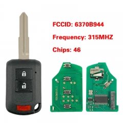 CN011029 2010 - 2019 MITSUBISHI REMOTE HEAD KEY - 3B - 315MHZ - 6370B944 OUCJ166N