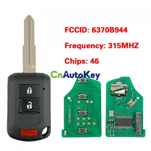 CN011029 2010 - 2019 MITSUBISHI REMOTE HEAD KEY - 3B - 315MHZ - 6370B944 OUCJ166N