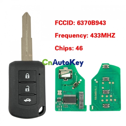 CN011030 2016 - 2019 MITSUBISHI LANCER REMOTE HEAD KEY - 3B - 433MHZ - 6370B943