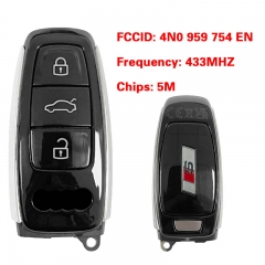 CN008130 MLB Original 3 Button Audi S 433MHZ 5M Chip for Audi A8 2017-2021 Smart...