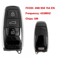 CN008155 MLB Original 3 Button 433MHZ 5M Chip for Audi A8 2017-2021 Smart Key Remote Control FCC ID 4N0 959 754 EN Keyless Go