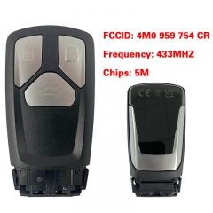 CN008160 MLB Suitable for Audi original remote control key 3 buttons 433Mhz 5M chip FCC: 4M0 959 754 CR Keyless GO