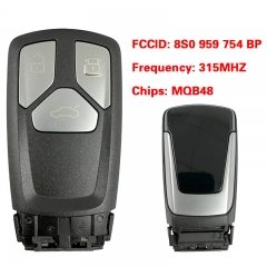 CN008169 Suitable for Audi original remote control key 3 buttons 315Mhz MQB48 chip FCC: 8S0 959 754 BP Keyless GO