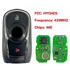 CN013032 2021-2023 Buick Encore 3+1Buttons Remote Start Smart Key HYQ4ES 433MHZ ...