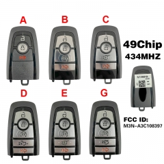 CN018140 Strattec – 2023-2024 Ford F-Series /3/4-Button Smart Key / PN: 164-R8333 FCC ID: M3N-A3C108397 434MHZ