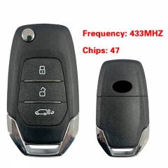 CN032010 OEM Flip Car Remote Key 433Mhz with ID47 Chip for MAXUS Delivery 9 3 button Replacement key