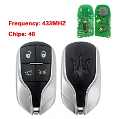 CN089001 4 buttons smart remote car key 433mhz 46 chip for Maserati Quattroporte...