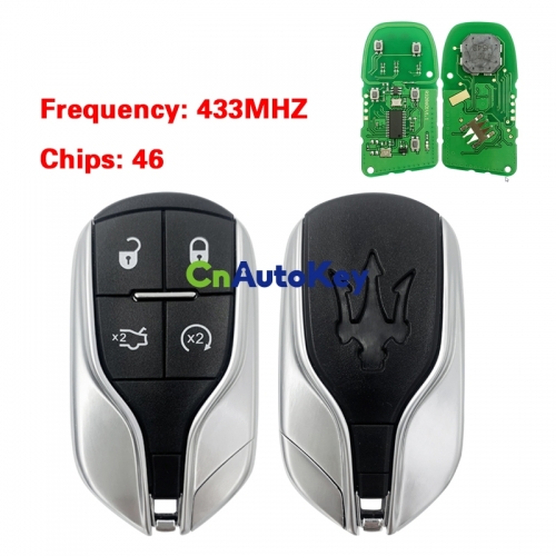 CN089002 4 buttons smart remote car key 433mhz 46 chip for Maserati QuattroporteGhibli Levante