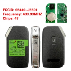 CN051187 Kia Stinger 2022 Genuine Smart Key Remote 5 Buttons 433MHz 95440-J5501 47 Chip