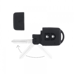 CS027033 2 Buttons Smart Remote Car Key Shell Fob Fit for Nissan Micra X-Trail Note Juke Parthfinder Key Case