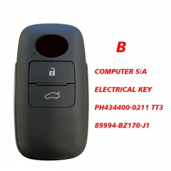 CN007313 Aftermarket Smart Key For Toyota 2/3/4 button 433mhz 4A Chip