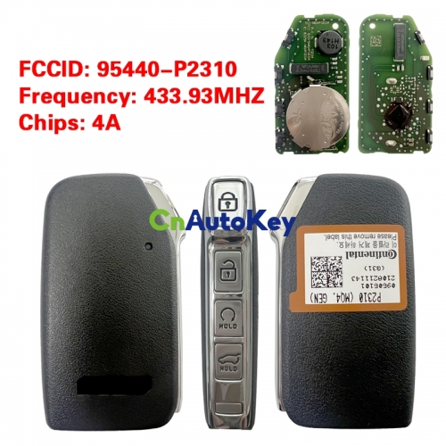 CN051206 KIA Sorento 2021 Genuine Smart Remote Key 4 Buttons Auto Start 433MHz 95440-P2310