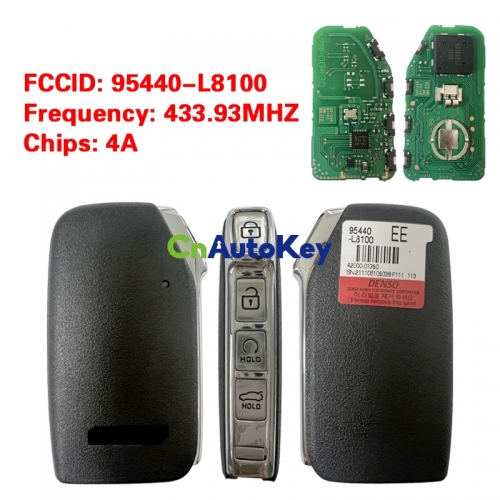 CN051218 Kia K8 2022 Smart Remote 4 Button Auto Start 433MHz 95440-L8100