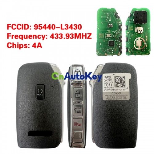 CN051214 KIA K5 2022+2023 Smart Key 4+1 Buttons Auto Start 433MHz 95440-L3430