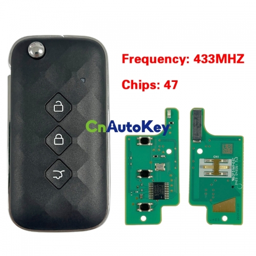 CN014117 Suitable for Chevrolet 2024 Smart Key 3 Button 433MHZ 47 Chip