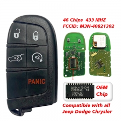 CN086015 Original JEEP 5 button 433MHZ Smart Remote Key PCF7945 M3N-40821302