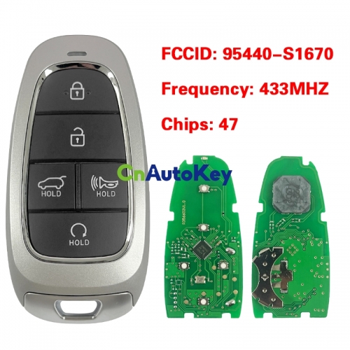 CN020309 2023-2023 Hyundai Santa Fe / 5-Button Smart Key / PN: 95440-S1670 / TQ8-FOB-4F27 (OEM)