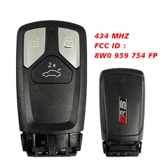 CN008174 Original 3 Buttons For Audi Remote Control key 433 Mhz FCC ID : 8W0 959 754 FP Keyless GO