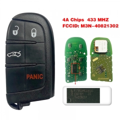 CN015054 2016-2018 Chrysler 200 300 Keyless Entry Smart Remote Key FCC ID M3M408...