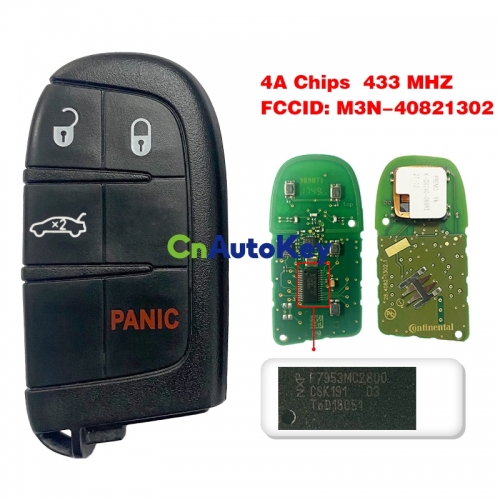 CN015054 2016-2018 Chrysler 200 300 Keyless Entry Smart Remote Key FCC ID M3M40821302