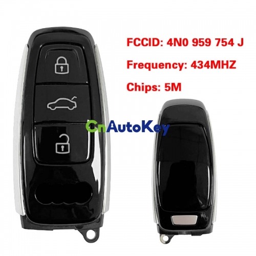 CN008176 MLB Original 3 buttons 434 MHz 5M Chip For Audi A8 2017-2021 Smart key Remote FCC ID 4N0 959 754 J Keyless Go