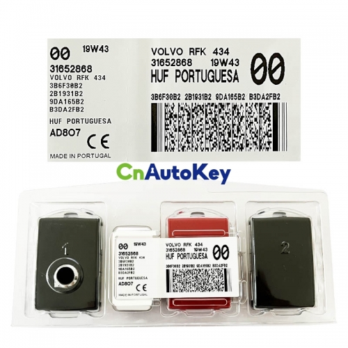 CN050014 2016-2021 Volvo / 4-Button Smart Key / PN: 32256980 / YGOHUF8423 / 433 Mhz  8A chip Keyless Go