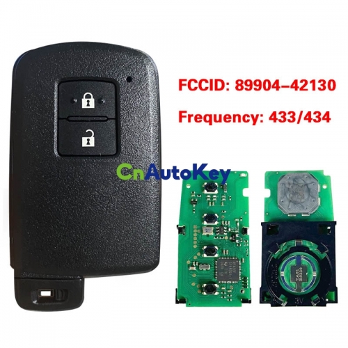 CN007170 For Toyota Rav4 2013+ Smart Key, 2Buttons, BA1EQ P1 88 DST-AES Chip, 433MHz 89904-42130 Keyless Go