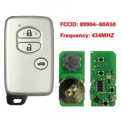 CN007174 For Toyota Land Cruiser Prado 2010+ Smart Key, 3Buttons, B74EA P1 98 4D-67 Chip, 434MHz 89904-60A50 Keyless Go F433