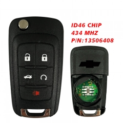 CN014119 Chevrolet 5 Button Remote Head Key HU100 (V0001-Z6000) - Refurbished, G...