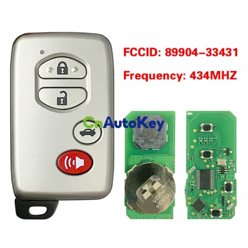 CN007173 For 2010 - 2012 Toyota Aurion - Smart Key 4B - 433MHz - B77EA - 89904-33431