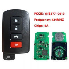 CN007088 Toyota smart card 3+1buttons 434MHZ BA4EK 8A chip