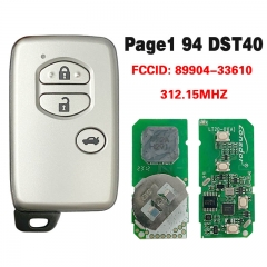 CN007180 For Toyota Camry Crown Majesta Markx Smart Key FSK ,312.15Mhz, Page1 94...
