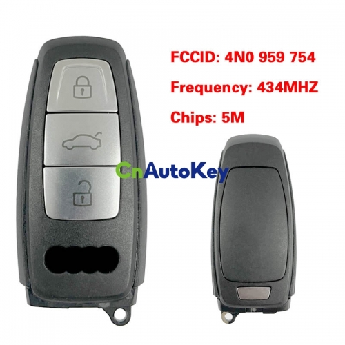 CN008179 MLB Original 3 Button 434MHZ 5M Chip for Audi A8 2017-2021 Smart Key Remote Control FCC ID 4N0 959 754 Keyless Go