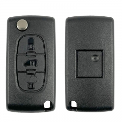 CS009056 Suitable for Peugeot key shell 3 buttons with battery clip inside CE052...