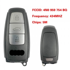 CN008186  MLB Original 3 Button 434MHZ 5M Chip for Audi A8 2017-2021 Smart Key Remote Control FCC ID 4N0 959 754 BQ Keyless Go