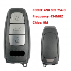 CN008159 MLB Original 3+1 Button Audi 5M Chip for Audi A8 2017-2021 Smart Key Remote Control FCC ID 4N0 959 754 C Keyless Go