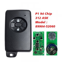 CN007193 For Toyota Vitz, Ractis, IST 2005+ Smart Key, 2Buttons, P1 94 4D-67, 312MHz ASK 89904-52011 89904-52060 Keyless Go 271451-5841