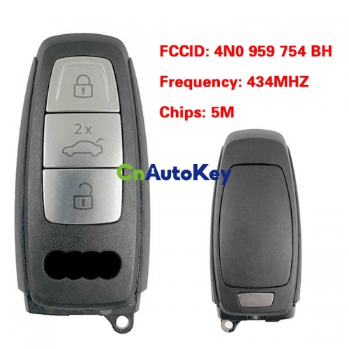 CN008180 MLB Original 3 Button 434MHZ 5M Chip for Audi A8 2017-2021 Smart Key Remote Control FCC ID 4N0 959 754 BH Keyless Go