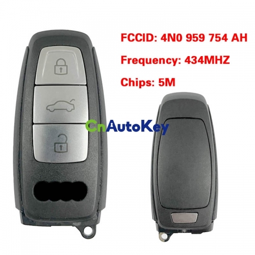 CN008194 MLB Original 3 Button 434MHZ 5M Chip for Audi A8 2017-2021 Smart Key Remote Control FCC ID 4N0 959 754 AH Keyless Go