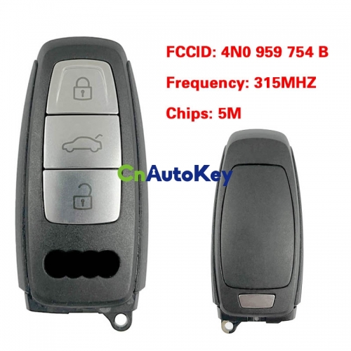 CN008190 MLB Original 3 Button 315MHZ 5M Chip for Audi A8 2017-2021 Smart Key Remote Control FCC ID 4N0 959 754 B Keyless Go